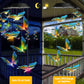 Toodour Solar Wind Chimes, Color Changing Solar Hummingbird Wind Chimes, LED Decorative Mobile, Waterproof Solar Lights Outdoor for Patio, Window, Garden Decor, for Mom/Grandma - Krosscanada