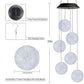 Toodour Solar Wind Chimes, Color Changing Solar Hummingbird Wind Chimes, LED Decorative Mobile, Waterproof Solar Lights Outdoor for Patio, Window, Garden Decor, for Mom/Grandma - Krosscanada