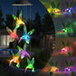 Toodour Solar Wind Chimes, Color Changing Solar Hummingbird Wind Chimes, LED Decorative Mobile, Waterproof Solar Lights Outdoor for Patio, Window, Garden Decor, for Mom/Grandma - Krosscanada