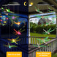 Toodour Solar Wind Chimes, Color Changing Solar Hummingbird Wind Chimes, LED Decorative Mobile, Waterproof Solar Lights Outdoor for Patio, Window, Garden Decor, for Mom/Grandma - Krosscanada