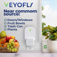 VEYOFLY Gnat Attracts for House, Fly Attract, Fruit Fly Attract, Fly Catcher, Plug in Catch for Fruit Flies, Moths, Gnats Attract (1 Devices + 3 Refills) - Krosscanada