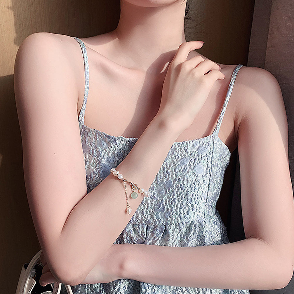 Women Irregular Freshwater Pearl Adjustable Bracelet - KKscollecation