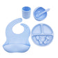 Baby Cutlery Set Silicone Bib Silicone Cup Spoon - KKscollecation