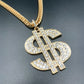 New Hip-hop Nightclub Exaggerated Dollar Symbol Diamond Necklace - KKscollecation