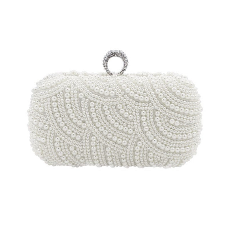 New Fashion Ring Diamond Pearl Banquet Bag - KKscollecation