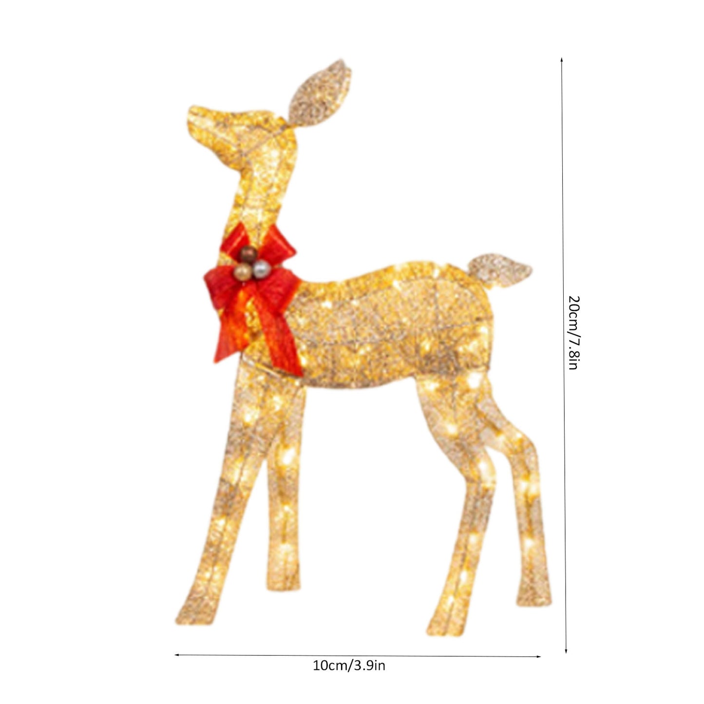 Christmas Deer Lighting Happy New Year - KKscollecation