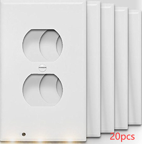 Durable Convenient Outlet Cover Duplex Wall Plate Led - KKscollecation