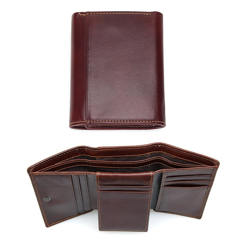 Men's ultra-thin leather wallet - KKscollecation