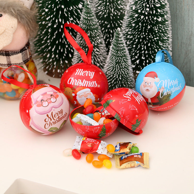 Christmas ball candy jar - KKscollecation