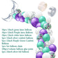 Mermaid tail shaped latex balloon - KKscollecation