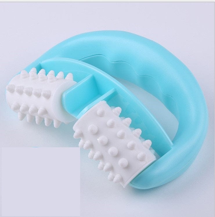 Plastic Massager Plastic Manual Roller Massager Double Wheel Massager Round Hand Massager - KKscollecation