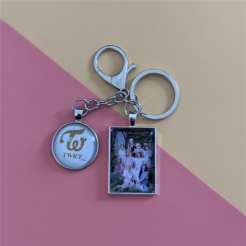 TWICE Same Metal Keychain Key Chain Pendant - KKscollecation