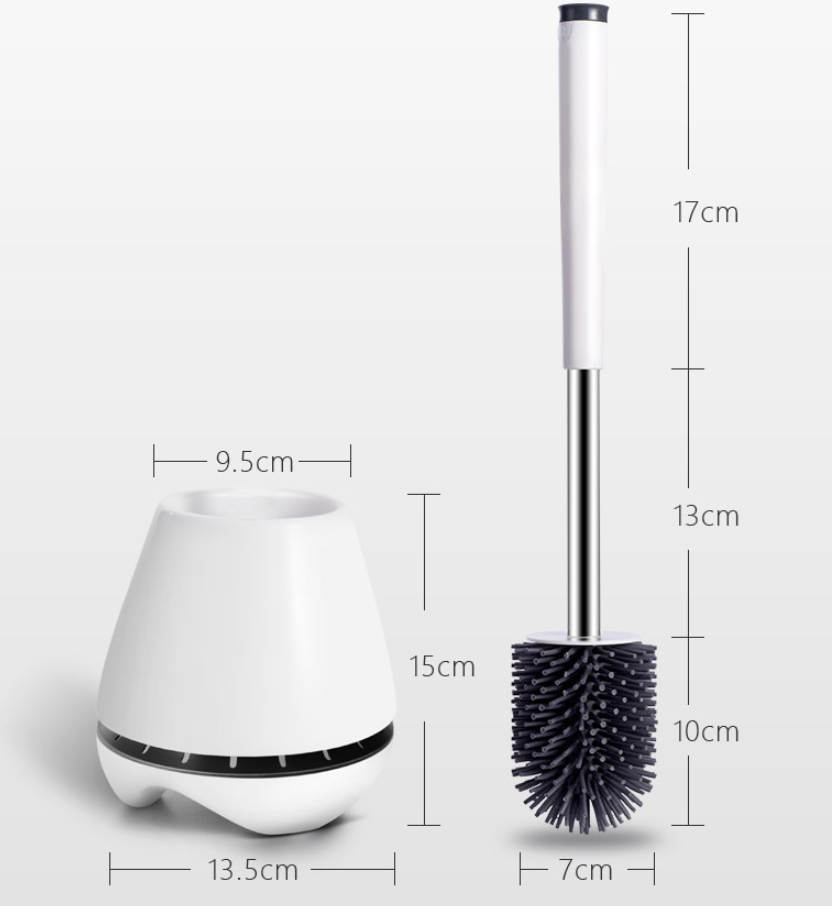 Toilet cleaning brush set round-bottomed toilet brush - KKscollecation