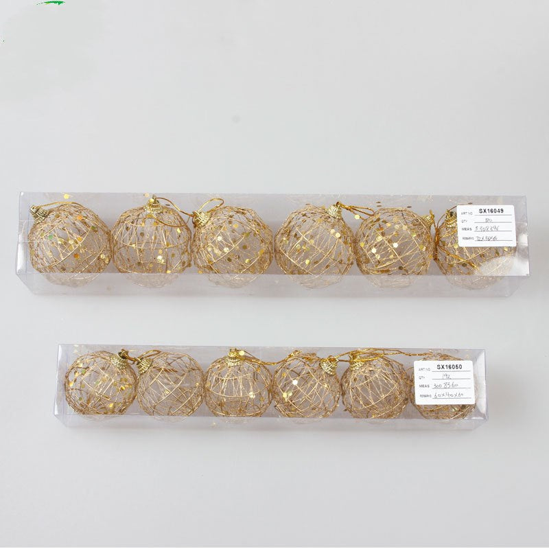Gold dusted scaly Christmas ball - KKscollecation