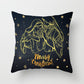 Snow moose pillow case - KKscollecation
