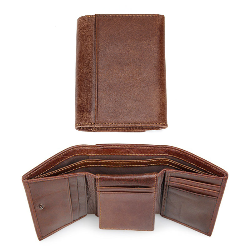 Men's ultra-thin leather wallet - KKscollecation