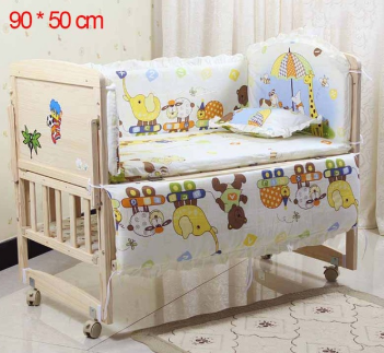 Five-piece cotton baby bed set - KKscollecation