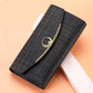 Women's Wallet Leather Tri-Fold Wallet Long Wallet Large Capacity Clutch - KKscollecation