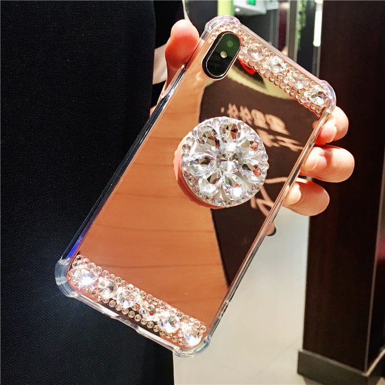 Mirror gem rhinestone phone case - KKscollecation