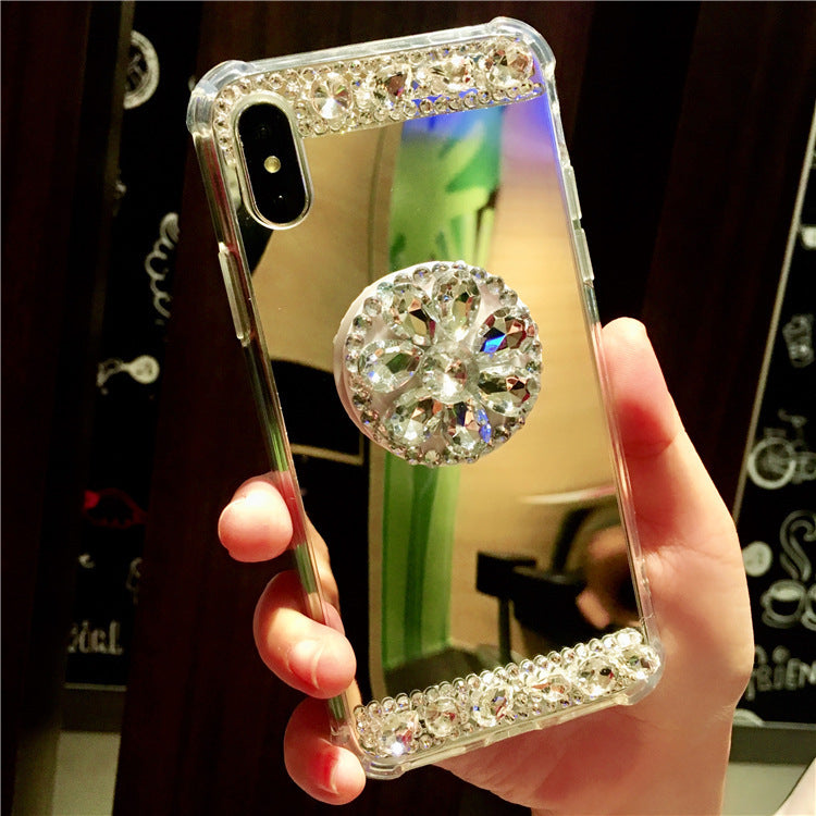 Mirror gem rhinestone phone case - KKscollecation