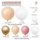 Retro Latex Balloon Chain Combination Set - KKscollecation