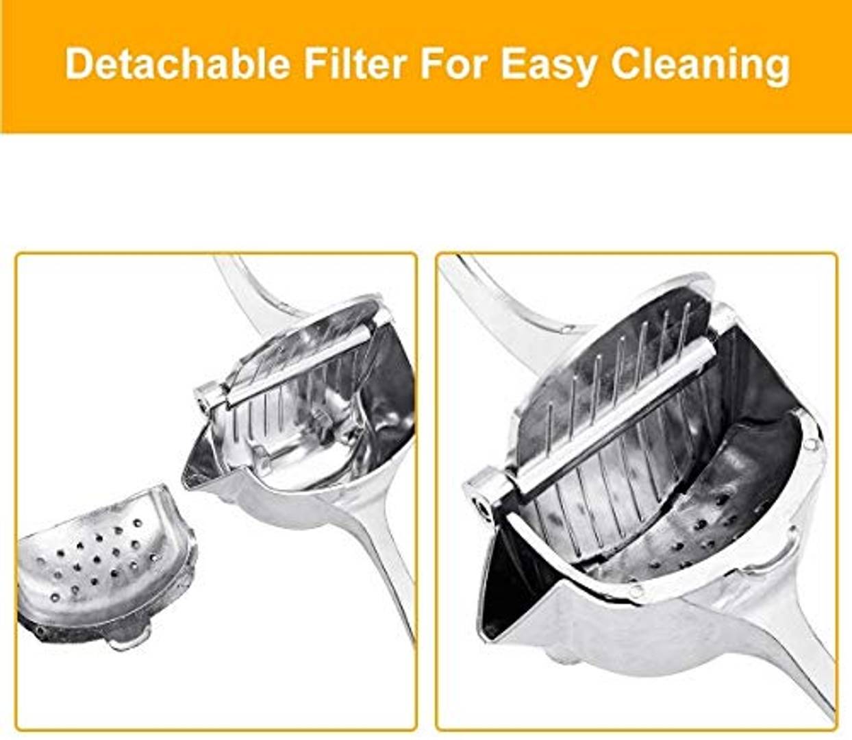 Kitchen Heavy Duty Aluminium Metal Manual Hand Press Juicer, Handheld Fruit, Vegetable Juicer, Lemon-Lime Squeezer, Instant juicer Orange juicer, Simple Fruit Press Squeezer Extractor Tool - KKscollecation