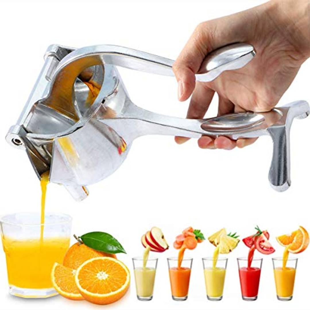 Kitchen Heavy Duty Aluminium Metal Manual Hand Press Juicer, Handheld Fruit, Vegetable Juicer, Lemon-Lime Squeezer, Instant juicer Orange juicer, Simple Fruit Press Squeezer Extractor Tool - KKscollecation