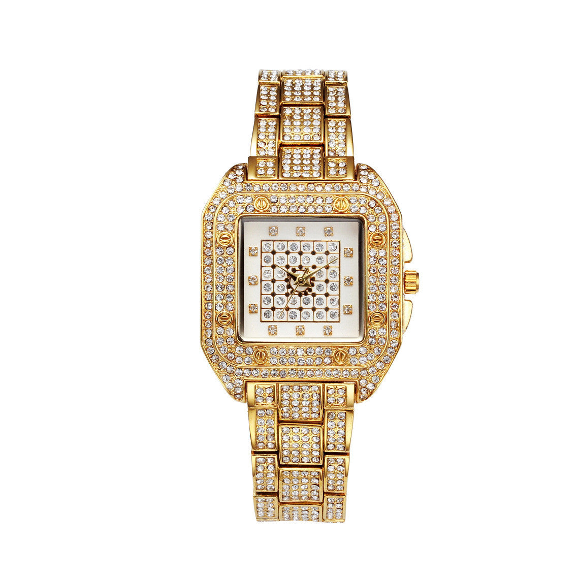 Leisure Square Diamond Luxury Fashion Watch Waterproof Quartz Ladies Watch - KKscollecation