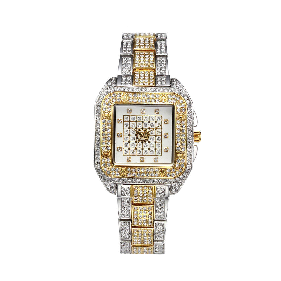 Leisure Square Diamond Luxury Fashion Watch Waterproof Quartz Ladies Watch - KKscollecation