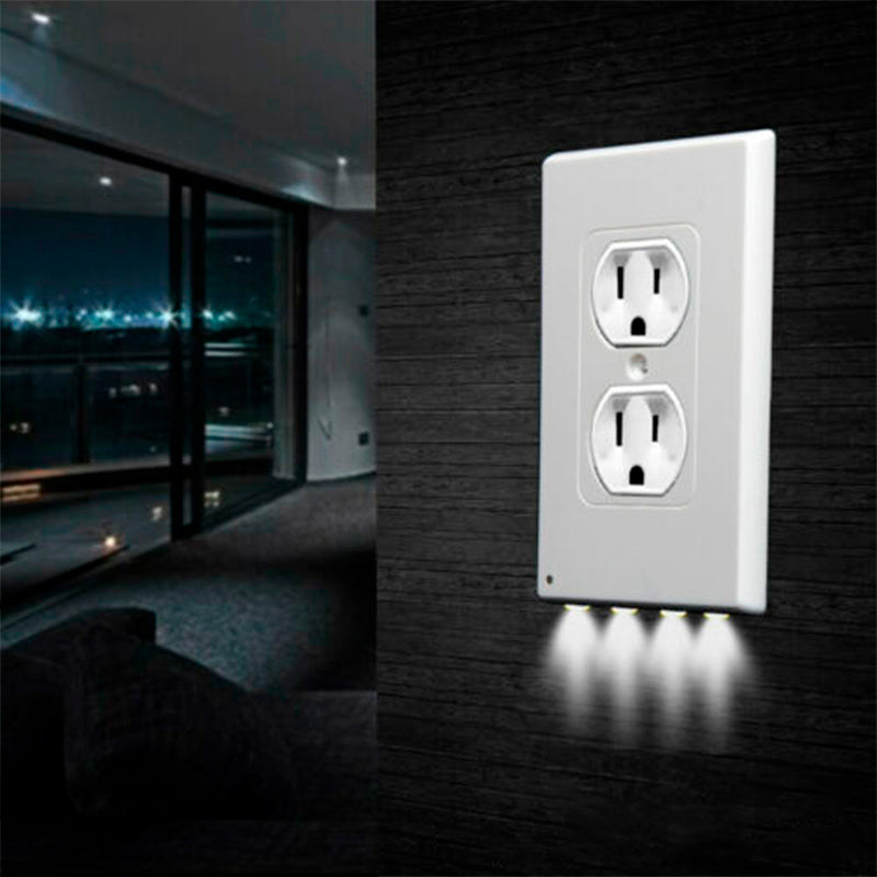 Durable Convenient Outlet Cover Duplex Wall Plate Led - KKscollecation