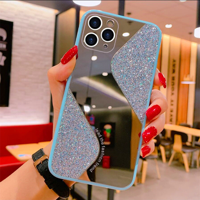 Compatible with Apple, Bling Glitter Makeup Mirror Phone Case For 12 11 Pro - KKscollecation