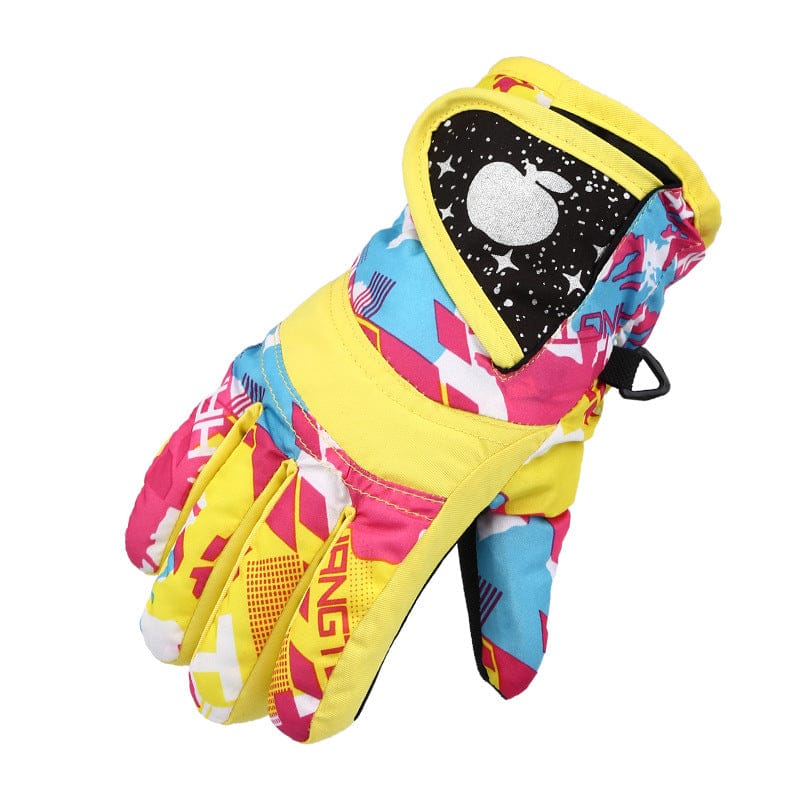 Thicken Warm And Cold-proof Riding Outdoor Skating Ski Gloves For Kids - KKscollecation