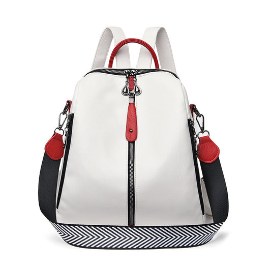 New Women Backpacks Soft Leather Backpack Fashion - KKscollecation