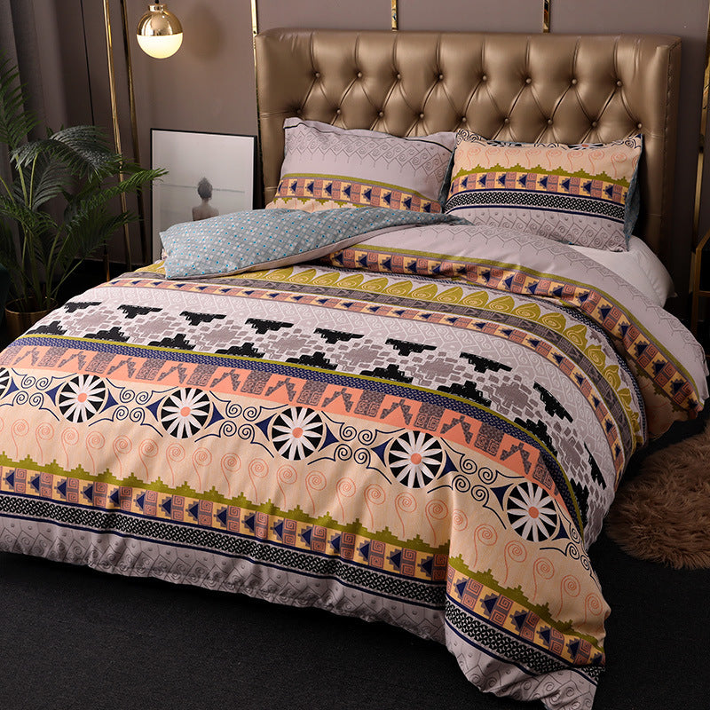 Bedding Set Bohemian Ethnic Style Three-piece Set - KKscollecation