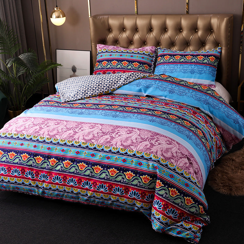 Bedding Set Bohemian Ethnic Style Three-piece Set - KKscollecation