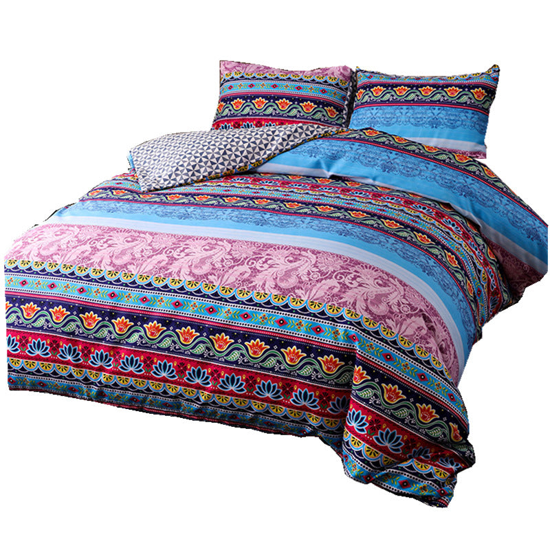 Bedding Set Bohemian Ethnic Style Three-piece Set - KKscollecation