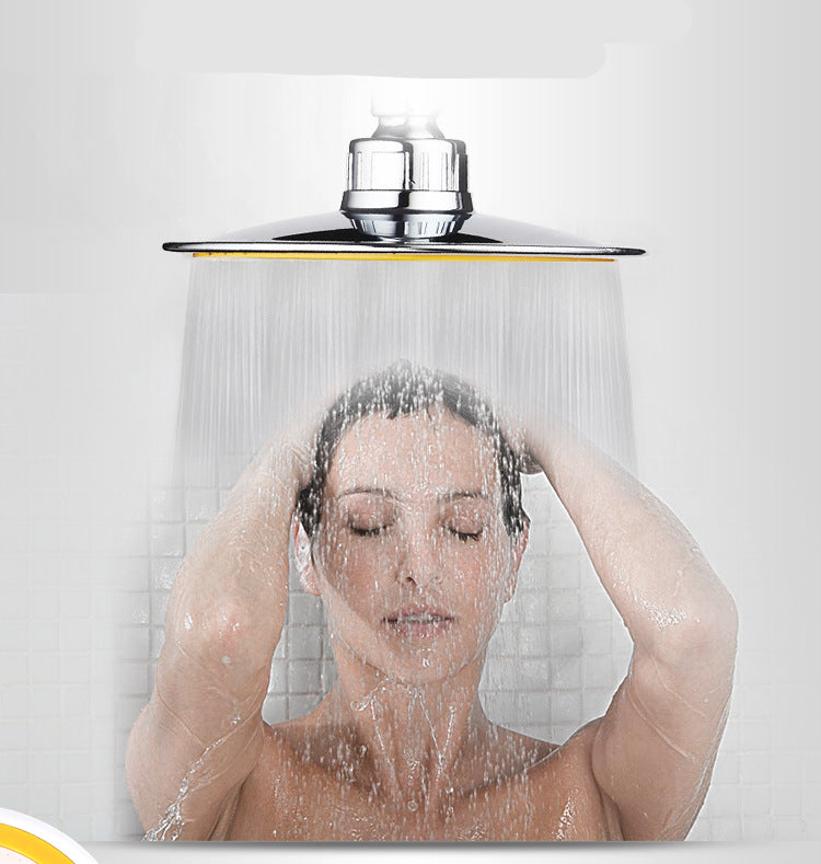 Shower Head 6inch Pressurized Hand-held Overhead Universal Shower Head Shower Set - KKscollecation