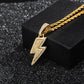 Hot Selling Lightning Hip Hop Pendant Micro-inlaid Zircon Hip Hop Fashion Trendy Hip Hop Jewelry - KKscollecation