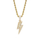 Hot Selling Lightning Hip Hop Pendant Micro-inlaid Zircon Hip Hop Fashion Trendy Hip Hop Jewelry - KKscollecation