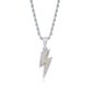 Hot Selling Lightning Hip Hop Pendant Micro-inlaid Zircon Hip Hop Fashion Trendy Hip Hop Jewelry - KKscollecation
