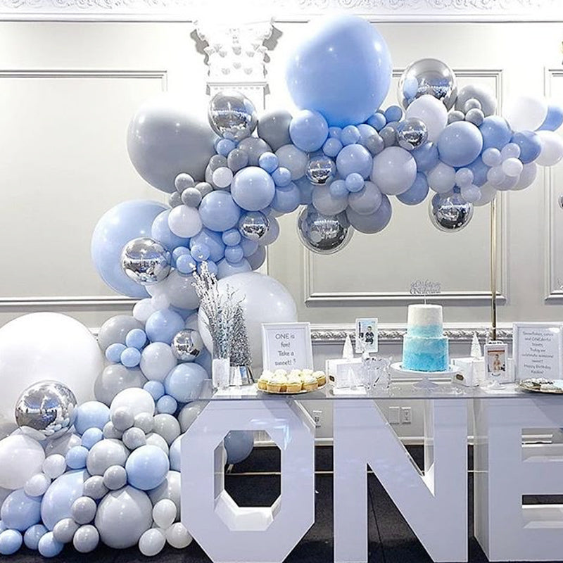 Blue Balloon Chain Set Graduation Party Birthday Scene Balloon Set Decoration Balloon Supplies - KKscollecation