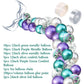 Mermaid tail shaped latex balloon - KKscollecation