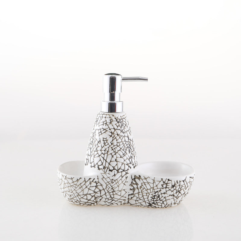 Ceramic Lotion Bottle With Sponge Seat Shower Bottle Creative Dual-use - KKscollecation