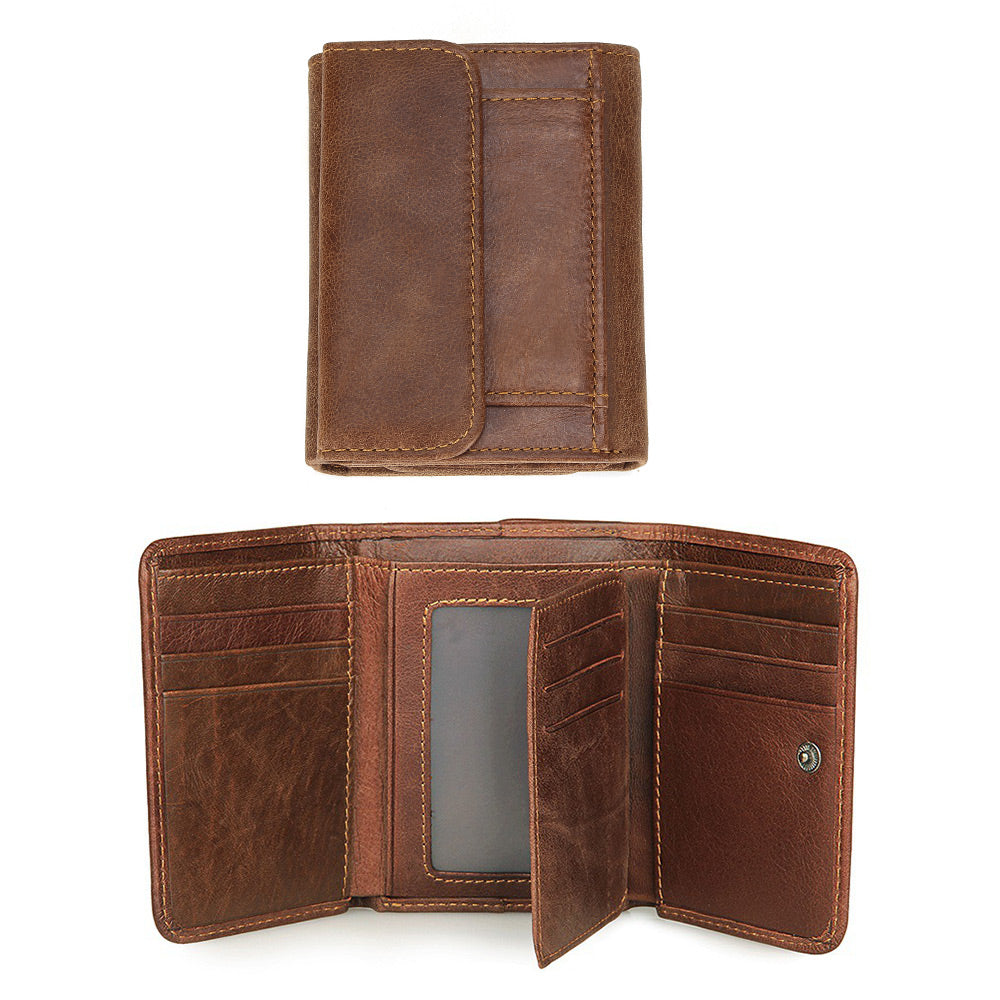 Men's ultra-thin leather wallet - KKscollecation