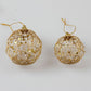 Gold dusted scaly Christmas ball - KKscollecation
