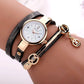 Long-chain thin strap watch quartz watch Three-ring winding bracelet watch - KKscollecation