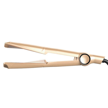 2 In1 Professional Hair Straightener Hair Crimper Dry/Wet Hair Straightening Curling Comb - Krosscanada