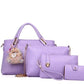2021 new Korean fashion handbags embossed four piece ladies bag shoulder diagonal handbag - Krosscanada
