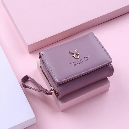 2021 New Women\'s Wallet PU Leather Short - Krosscanada