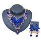 2021 speed selling explosion, African, European and American color exaggerated bride necklace earrings set of alloy manufacturers - Krosscanada
